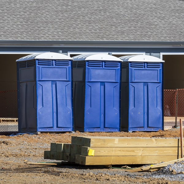 how often are the porta potties cleaned and serviced during a rental period in Wingate NC